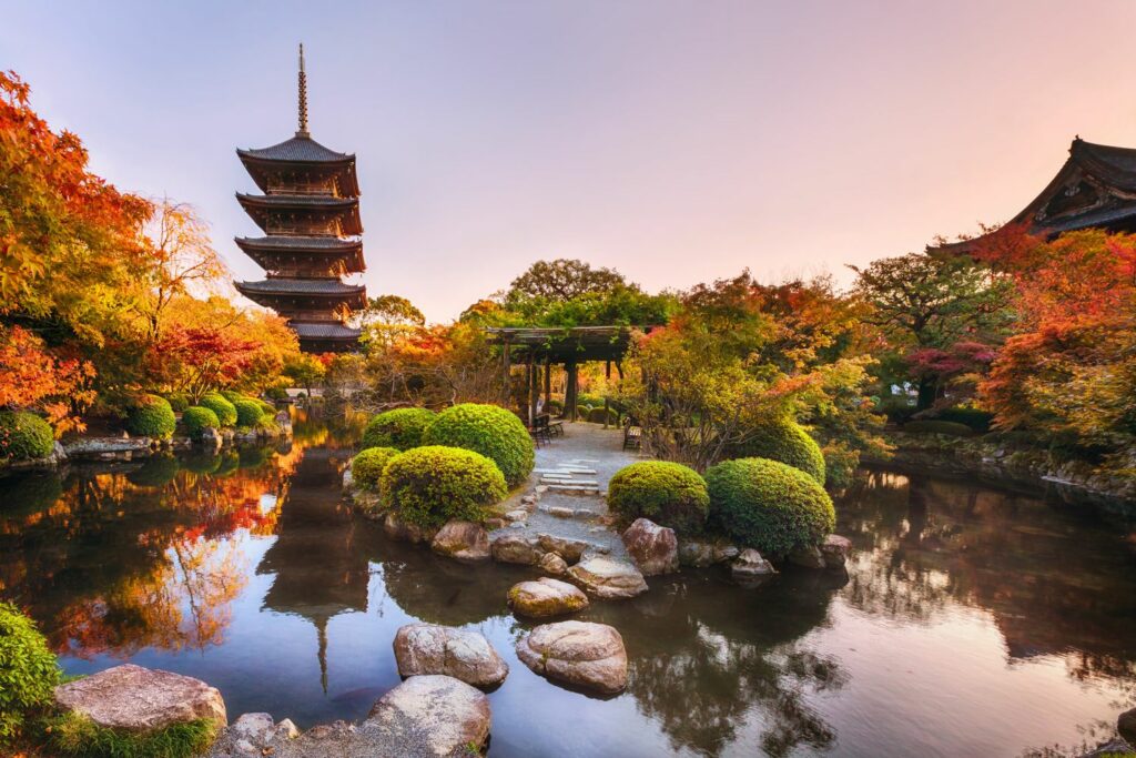 Jardin à Kyoto, Japon