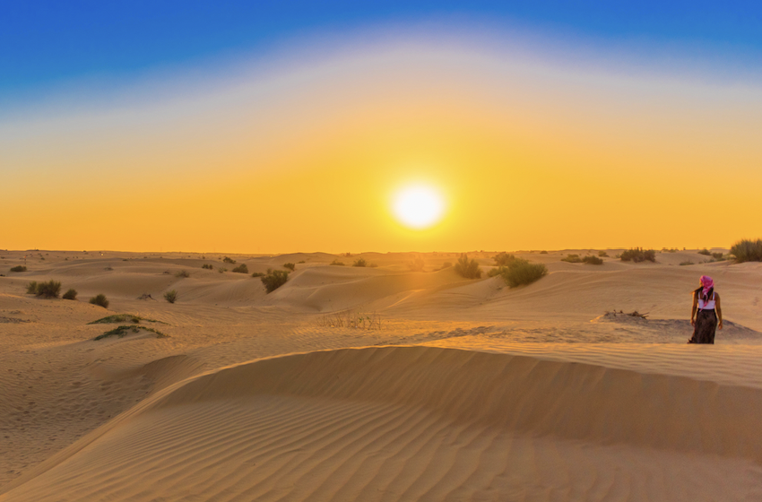 Le désert de Dubaï 