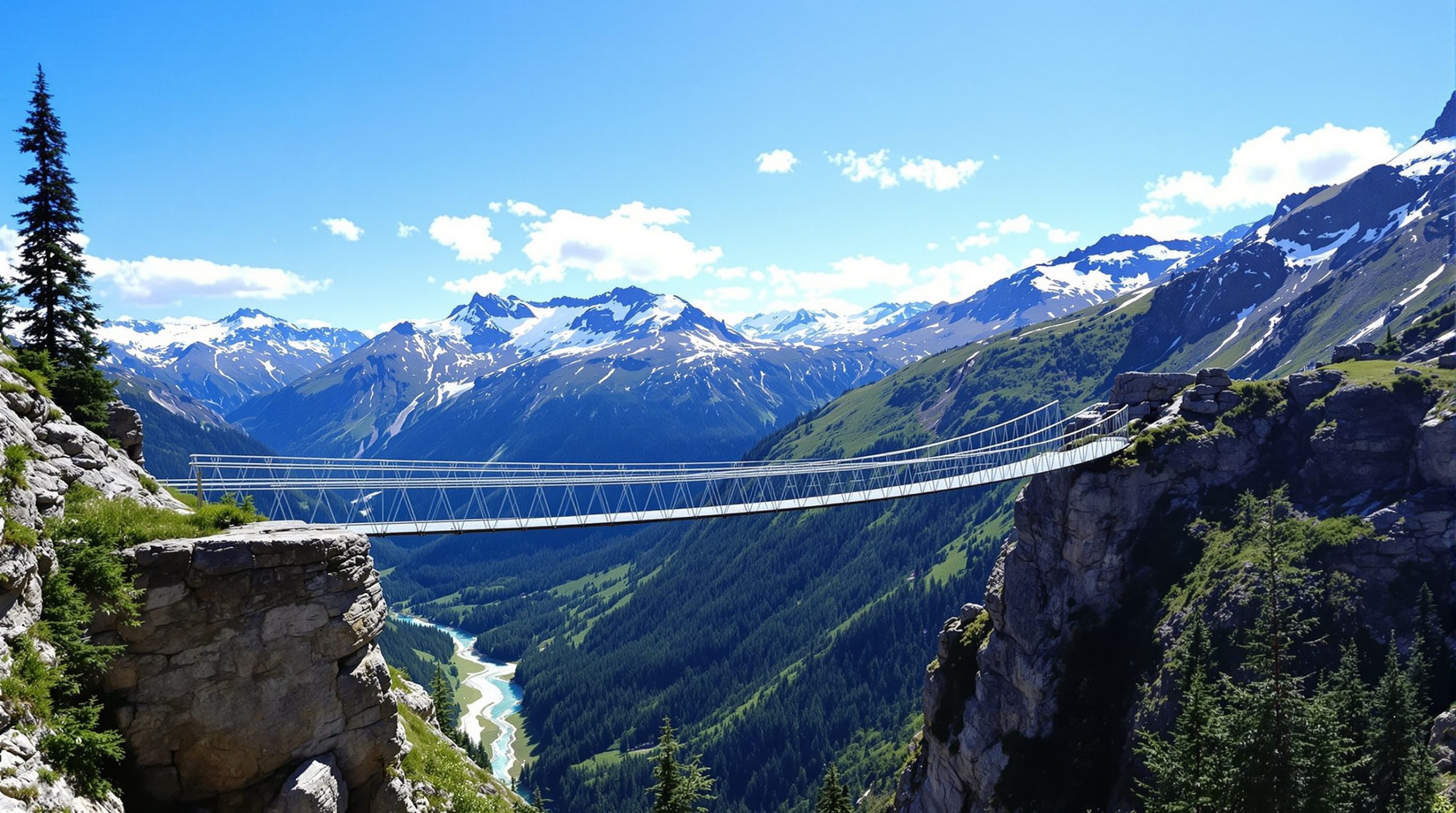 Pont suspendu Pyrénées