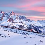 Traversée des Alpes en train