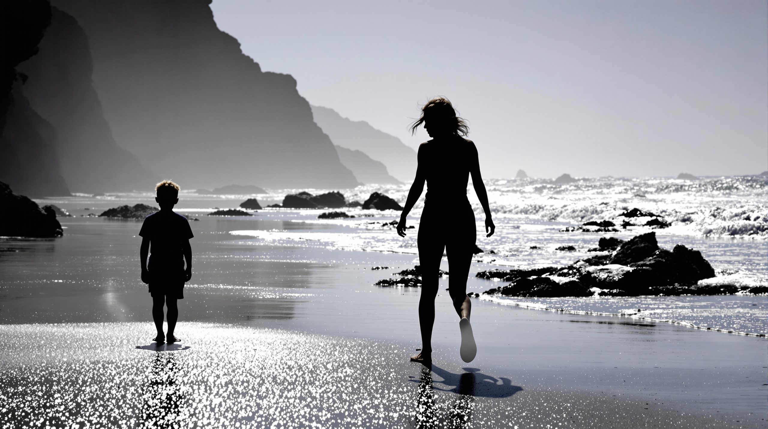 Plage_Carnac_Marcher_Silhouette