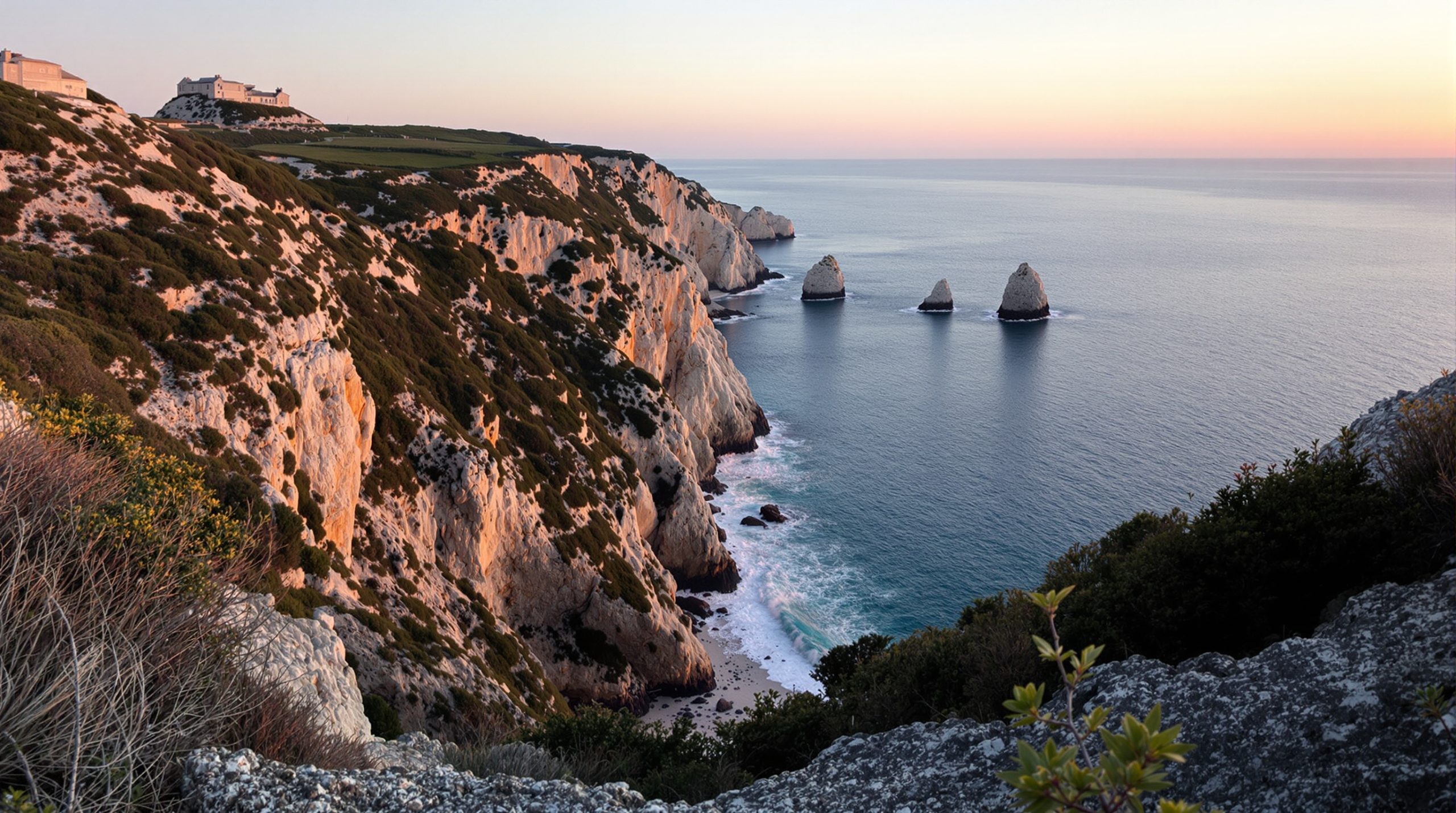 Sentier_Côtier_Guernesey_Crépuscule.