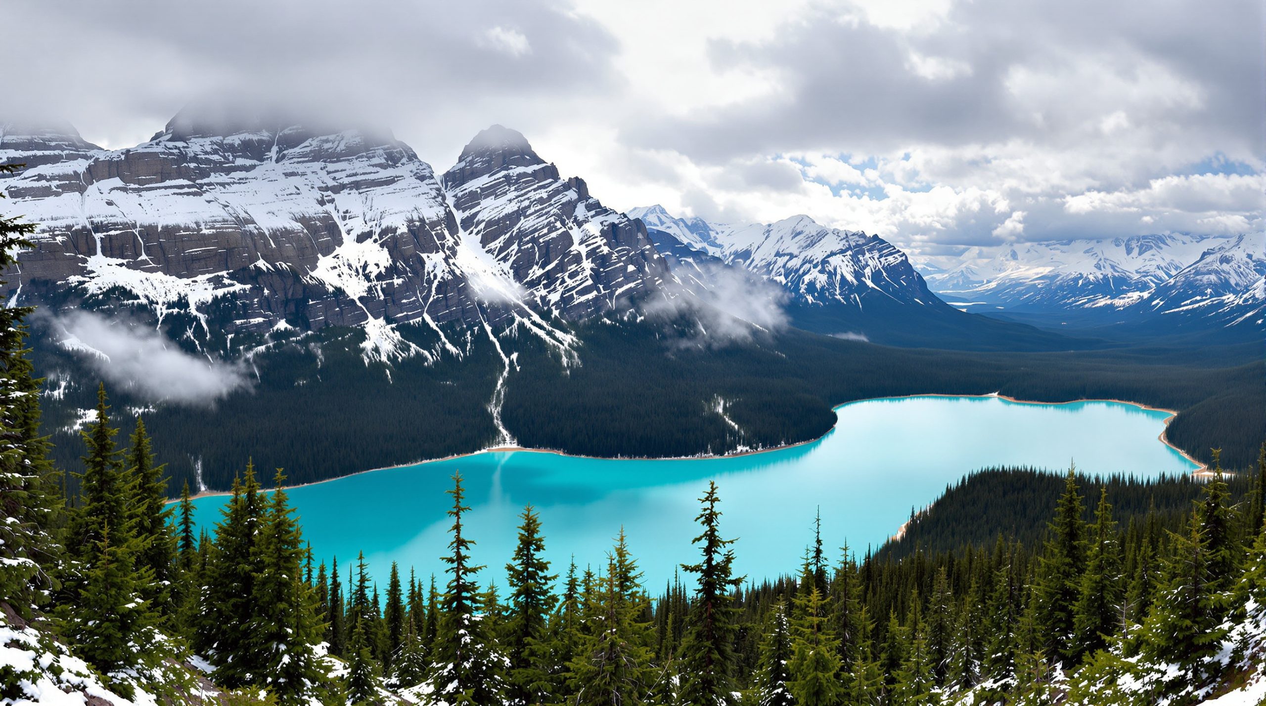 Lac Turquoise en Alberta