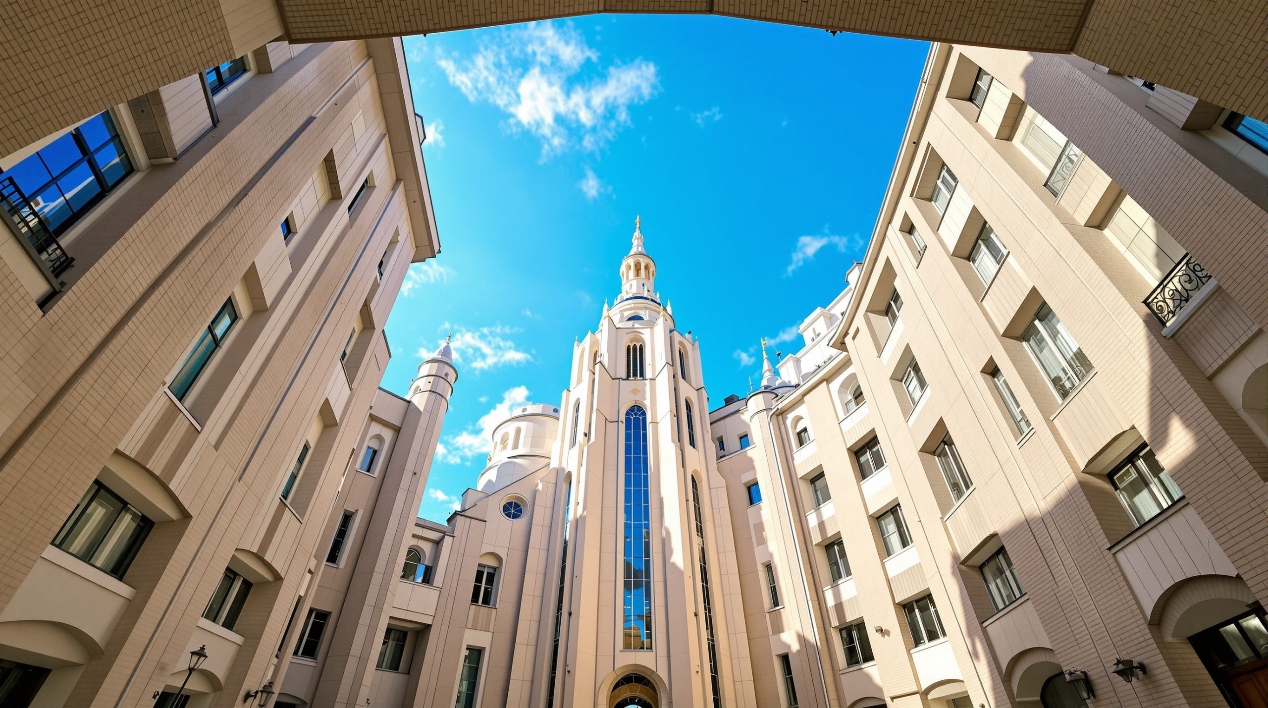 Tour intérieure sous le ciel de Reims
