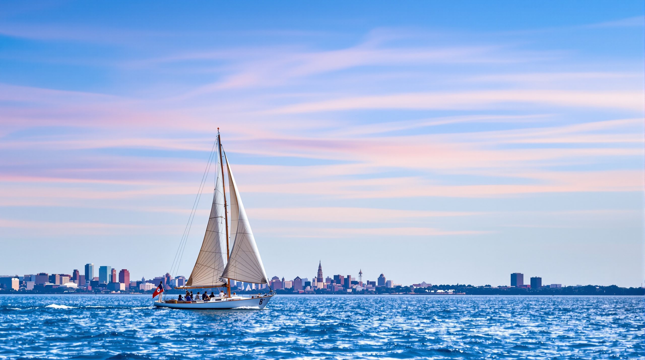 Voilier sur la baie de Boston